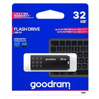 GOODRAM Flash Disk 32GB UME3, USB 3.0, černá