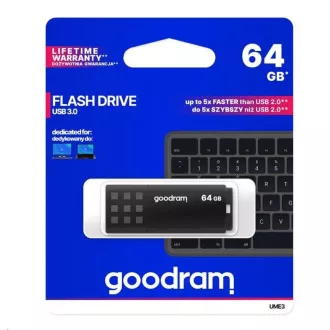 GOODRAM Flash Disk 64GB UME3, USB 3.0, černá GOODRAM Flash Disk 64GB UME3, USB 3.0, černá