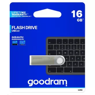 GOODRAM Flash Disk UUN2 16GB USB 2.0 stříbrná GOODRAM Flash Disk UUN2 16GB USB 2.0 stříbrná