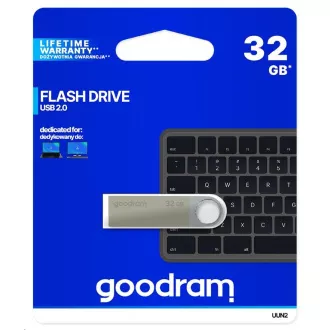 GOODRAM Flash Disk UUN2 32GB USB 2.0 stříbrná GOODRAM Flash Disk UUN2 32GB USB 2.0 stříbrná