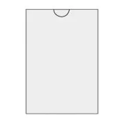 Obal 85x115mm na časovou jízdenku MHD