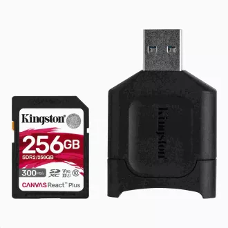 Kingston 256GB SDXC React Plus + čtečka Kingston 256GB SDXC React Plus + čtečka