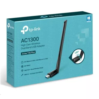 TP-Link Archer T3U Plus WiFi5 USB adapter (AC1300, 2, 4GHz/5GHz, USB3.0) TP-Link Archer T3U Plus WiFi5 USB adapter (AC1300, 2, 4GHz/5GHz, USB3.0)