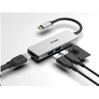 D-Link DUB-M530 5-in-1 USB-C Hub with HDMI and SD/microSD Card Reader D-Link DUB-M530 5-in-1 USB-C Hub with HDMI and SD/microSD Card Reader