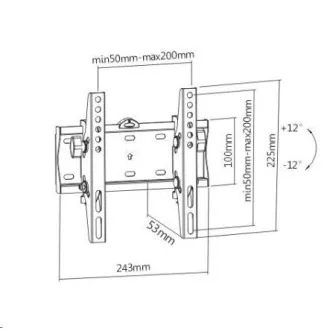 Sklopný držák na Tv i monitory Fiber Mounts FM21T Sklopný držák na Tv i monitory Fiber Mounts FM21T