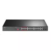 TP-Link CCTV switch TL-SL1226P (24x100Mb/s, 2xGbE/2xSFP combo, 24xPoE+, 250W)