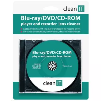 CLEAN IT čistící CD pro Blu-ray/DVD/CD-ROM přehrávače (náhrada za CL-32) CLEAN IT čistící CD pro Blu-ray/DVD/CD-ROM přehrávače (náhrada za CL-32)