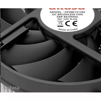AKASA ventilátor KS12, 95x95x31.8mm, Intel LGA115X AKASA ventilátor KS12, 95x95x31.8mm, Intel LGA115X