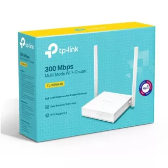 TP-Link TL-WR844N WiFi4 router (N300, 2, 4GHz, 4x100Mb/s LAN, 1x100Mb/s WAN) TP-Link TL-WR844N WiFi4 router (N300, 2, 4GHz, 4x100Mb/s LAN, 1x100Mb/s WAN)