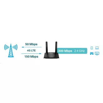 TP-Link TL-MR100 WiFi4 router (N300, 4G LTE, 2, 4GHz, 1x100Mb/s LAN, 1x100Mb/s LAN/WAN, 1xmicroSIM) TP-Link TL-MR100 WiFi4 router (N300, 4G LTE, 2, 4GHz, 1x100Mb/s LAN, 1x100Mb/s LAN/WAN, 1xmicroSIM)