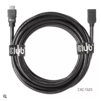Club3D Kabel prodlužovací Rychlý HDMI 4K60HZ (M/F), 5m, černá, 26 AWG Club3D Kabel prodlužovací Rychlý HDMI 4K60HZ (M/F), 5m, černá, 26 AWG