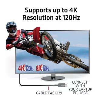 Club3D Kabel prodlužovací Ultra Rychlý HDMI™ Certifikovaný AOC kabel 8K60Hz (M/M), 4K120Hz, 20m, černá