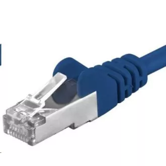 PREMIUMCORD Patch kabel CAT6a S-FTP, RJ45-RJ45, AWG 26/7 0, 5m modrá