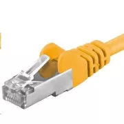 PREMIUMCORD Patch kabel CAT6a S-FTP, RJ45-RJ45, AWG 26/7 0, 5m žlutá