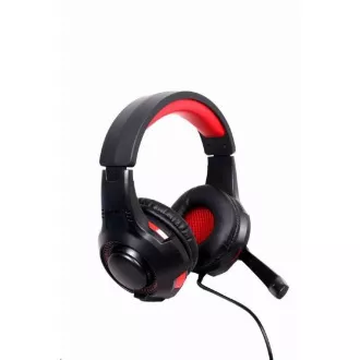 GEMBIRD sluchátka s mikrofonem GHS-U-5.1-01, gaming, 5.1 surround, černo-červená, USB GEMBIRD sluchátka s mikrofonem GHS-U-5.1-01, gaming, 5.1 surround, černo-červená, USB