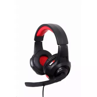 GEMBIRD sluchátka s mikrofonem GHS-U-5.1-01, gaming, 5.1 surround, černo-červená, USB GEMBIRD sluchátka s mikrofonem GHS-U-5.1-01, gaming, 5.1 surround, černo-červená, USB