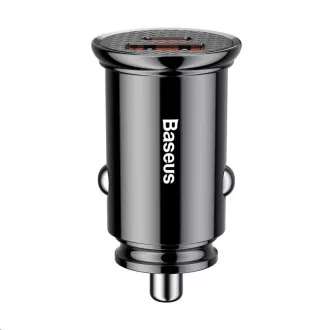 Baseus Circular Plastic nabíječka do auta 30W (PD3.0, QC4.0+ SCP AFC) černá Baseus Circular Plastic nabíječka do auta 30W (PD3.0, QC4.0+ SCP AFC) černá