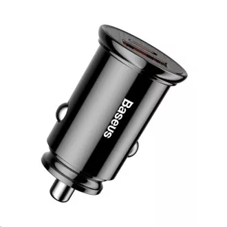 Baseus Circular Plastic nabíječka do auta 30W (PD3.0, QC4.0+ SCP AFC) černá Baseus Circular Plastic nabíječka do auta 30W (PD3.0, QC4.0+ SCP AFC) černá