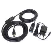 PREMIUMCORD USB 3.0 repeater a prodlužovací kabel A/M-A/F 5m