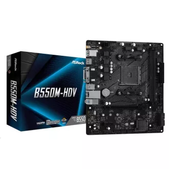ASRock MB Sc AM4 B550M-HDV, AMD B550, 2xDDR4, HDMI, DVI ASRock MB Sc AM4 B550M-HDV, AMD B550, 2xDDR4, HDMI, DVI