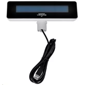 Virtuos zákaznický displej Virtuos FL-2025MB 2x20, USB, bílý
