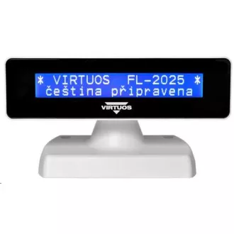 Virtuos zákaznický displej Virtuos FL-2025MB 2x20, USB, bílý