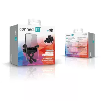 CONNECT IT InCarz SPIDER univerzální držák do auta, do mřížky, černo-stříbrný