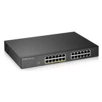 Zyxel GS1900-24EP 24-port Gigabit Smart Managed PoE Switch, 24x gigabit RJ45 (z toho 12x PoE), PoE budget 130W