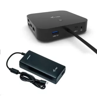 i-tec USB-C Dual Display Docking Station, Power Delivery 100W + Universal Charger 112W i-tec USB-C Dual Display Docking Station, Power Delivery 100W + Universal Charger 112W