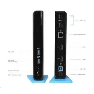 i-tec USB 3.0/USB-C Dual HDMI Docking Station i-tec USB 3.0/USB-C Dual HDMI Docking Station