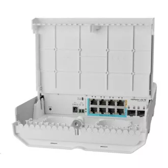 MikroTik CSS610-1Gi-7R-2S+OUT reverzní PoE switch, 8x Gigabit, 2x SFP+, 1x PoE out, 7x PoE in, 56Gbps MikroTik CSS610-1Gi-7R-2S+OUT reverzní PoE switch, 8x Gigabit, 2x SFP+, 1x PoE out, 7x PoE in, 56Gbps