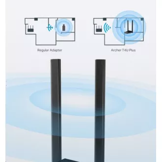 TP-Link Archer T4U Plus WiFi5 USB adapter (AC1300, 2, 4GHz/5GHz, USB3.0) TP-Link Archer T4U Plus WiFi5 USB adapter (AC1300, 2, 4GHz/5GHz, USB3.0)