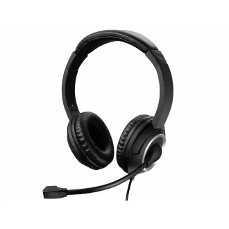 Sandberg náhlavní souprava Chat s mikrofonem, USB, stereo, černá Sandberg náhlavní souprava Chat s mikrofonem, USB, stereo, černá