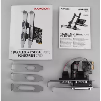 AXAGON PCEA-PSN, PCIe řadič - 1x paralelní (LPT) + 2x sériový port (RS232) 250 kbps, vč. LP AXAGON PCEA-PSN, PCIe řadič - 1x paralelní (LPT) + 2x sériový port (RS232) 250 kbps, vč. LP