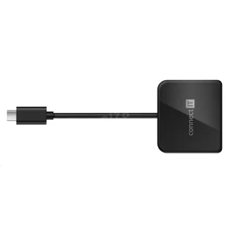 CONNECT IT USB-C hub, 3v1 (USB-C, USB-A, HDMI), externí, černý CONNECT IT USB-C hub, 3v1 (USB-C, USB-A, HDMI), externí, černý