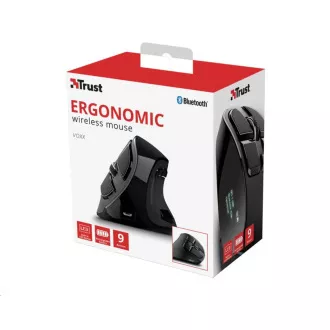 TRUST ergonomická Myš Voxx Rechargeable Ergonomic Wireless Mouse TRUST ergonomická Myš Voxx Rechargeable Ergonomic Wireless Mouse
