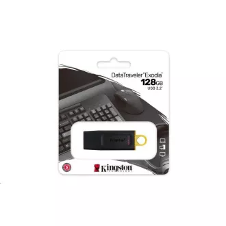 Kingston Flash Disk 128GB USB3.2 Gen1 DataTraveler Exodia (Black + Yellow) Kingston Flash Disk 128GB USB3.2 Gen1 DataTraveler Exodia (Black + Yellow)