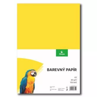 Papír pro výtvarku A3/80g žlutý 100 listů Papír pro výtvarku A3/80g žlutý 100 listů