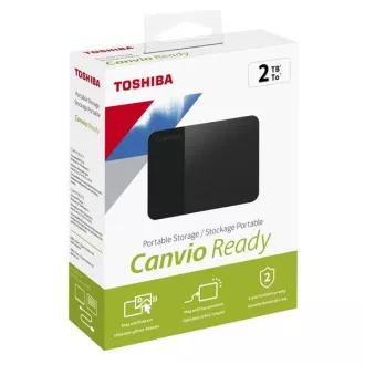 TOSHIBA HDD CANVIO READY (NEW) 2TB, 2, 5", USB 3.2 Gen 1, černá / black TOSHIBA HDD CANVIO READY (NEW) 2TB, 2, 5", USB 3.2 Gen 1, černá / black