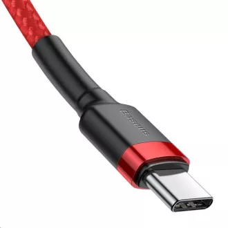 Baseus Cafule Series nabíjecí / datový kabel USB-C na USB-C PD2.0 60W Flash 1m, červená