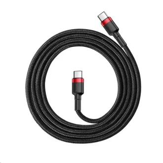 Baseus Cafule Series nabíjecí / datový kabel USB-C na USB-C PD2.0 60W Flash 1m, červená-čer Baseus Cafule Series nabíjecí / datový kabel USB-C na USB-C PD2.0 60W Flash 1m, červená-čer