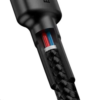 Baseus Cafule Series nabíjecí / datový kabel USB-C na USB-C PD2.0 60W Flash 1m, šedá-černá