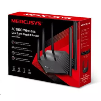 MERCUSYS MR50G EasyMesh/Aginet WiFi5 router (AC1900, 2, 4GHz/5GHz, 2xGbELAN, 1xGbEWAN) MERCUSYS MR50G EasyMesh/Aginet WiFi5 router (AC1900, 2, 4GHz/5GHz, 2xGbELAN, 1xGbEWAN)