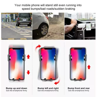 Baseus Osculum Type Gravity držák do auta (na palubní desku), černá-červená