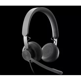 Logitech sluchátka s mikrofonem Zone Wired Teams Headset Graphite - EMEA Logitech sluchátka s mikrofonem Zone Wired Teams Headset Graphite - EMEA