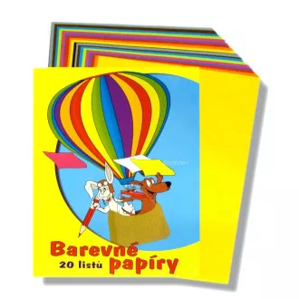 Složka barevných papírů A4 20 listů Složka barevných papírů A4 20 listů