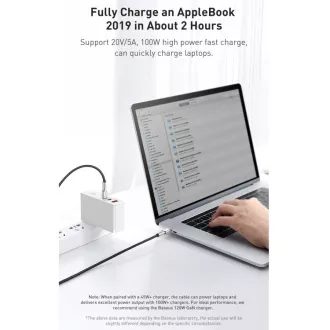 Baseus Cafule Series nabíjecí / datový kabel USB-C samec na USB-C samec s kovovými koncovkami 100W 1m, černá Baseus Cafule Series nabíjecí / datový kabel USB-C samec na USB-C samec s kovovými koncovkami 100W 1m, černá