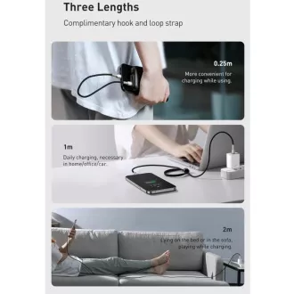 Baseus Cafule Series nabíjecí / datový kabel USB-C na Lightning PD 20W 2m, bílá Baseus Cafule Series nabíjecí / datový kabel USB-C na Lightning PD 20W 2m, bílá
