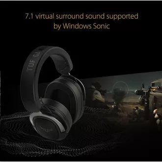 ASUS sluchátka TUF Gaming H3 Gun Metal, Gaming Headset, černo-šedá ASUS sluchátka TUF Gaming H3 Gun Metal, Gaming Headset, černo-šedá