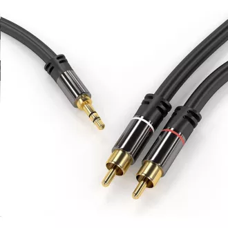 PREMIUMCORD kabel, Jack 3.5mm-2xCINCH M/M 1, 5m PREMIUMCORD kabel, Jack 3.5mm-2xCINCH M/M 1, 5m